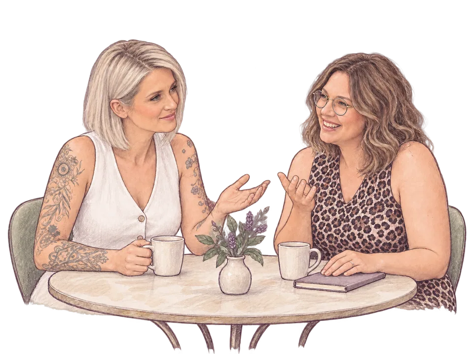 Bianca und Lisa im persönlichen Gespräch.